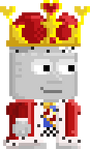 A player wearing the Heartking Set.