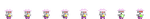 The sprites of the toy lock-bot pet.