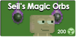 A screenshot of Seil's Magic Orbs' old store button