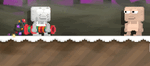 A player wearing the Winter Light Launcher