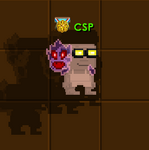 What the Spirit Guide looks like to players with Spectral Goggles equipped