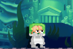 A player wearing the Think Tank Head