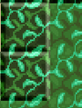 A Viney Block and Viney Wallpaper placed next to each other.