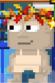 A player wearing the Dried Leaf Crown