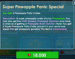 Tier 1's purchase screen as of 2022. The Pineapple Gift Box is still referred to by its old name (Pineapple Roots Gatcha).