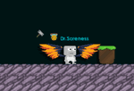 A player wearing the Royal Wings of Glory