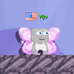 A player wearing the Pearl Butterfly Wings