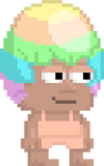 A player wearing an Egghead