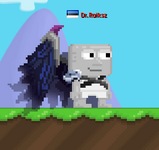 A player wearing the One Winged Angel