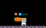 A player wearing the Pineapple Blump Pet.