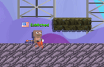 A player wearing the Skull of Burning Horrors
