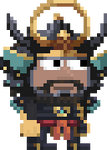 A player wearing the full Yasuke Set.