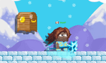 A player wearing the Ice Dragon Scythe