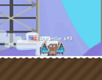 A player wearing the Wings of Deepest Winter