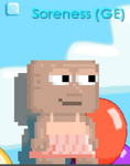 A player wearing the Accordion Skirt