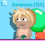 A player wearing the Blonde Anime Hair