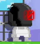 A player wearing the Digital Ninja Mask