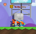 A player wearing the Cardboard Road Racer