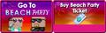 Beach Party's store buttons