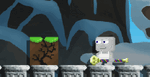A player wearing the Creepy Chocolatier's Cane