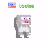 A player with the Oink-Oink Nose equipped performing the /wave command