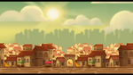 A render of the Weather Machine - Plaza's background