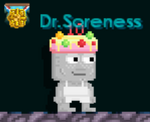 A player wearing the Birthday Cake Hat
