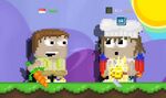 A player wearing the Carrot Sword