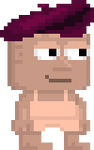 A player wearing the Raspberry Beret.