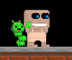 A dancing Leashed Silkworm - Green