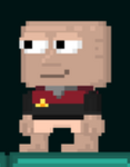 A player wearing the Janeway's Shirt