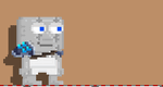 A player wearing a Mining Pauldron