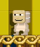 A player wearing the Chilled Smile Mask