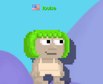 A player with the Green Pageboy equipped