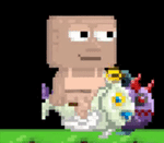 A player wearing the Riding Double-Headed Angel-Devil Fish