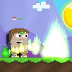 A player wearing the Playful Wood Sprite