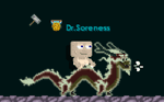 A player wearing the Draconic Spirit Mount.