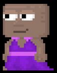 A player wearing the Fashionable Dress - Purple