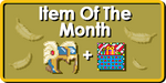 The Growtopia Store button for December 2017's Item Of The Month and the calendar.