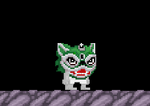 A player wearing the Lion Dancer Mask - Green