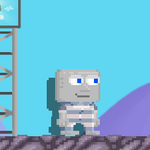 A player wearing the Prisoner Cap.