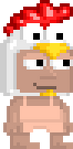A player wearing the Rooster Hat.
