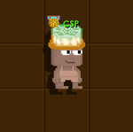 A player wearing a Prosperity Mooncake Hat