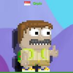 A player wearing the Shallot Mustache