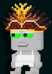 A player wearing the Adat Headpiece.