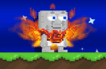 A player wearing the Phoenix Armor