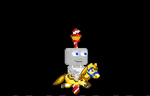 A player wearing the Carousel Horse