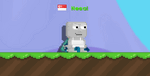 A GIF of a player wearing the Crafter's cape.