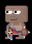 A player wearing the Executioner's Axe