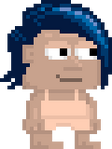 A player wearing the Captain Laserhawk's Hair.